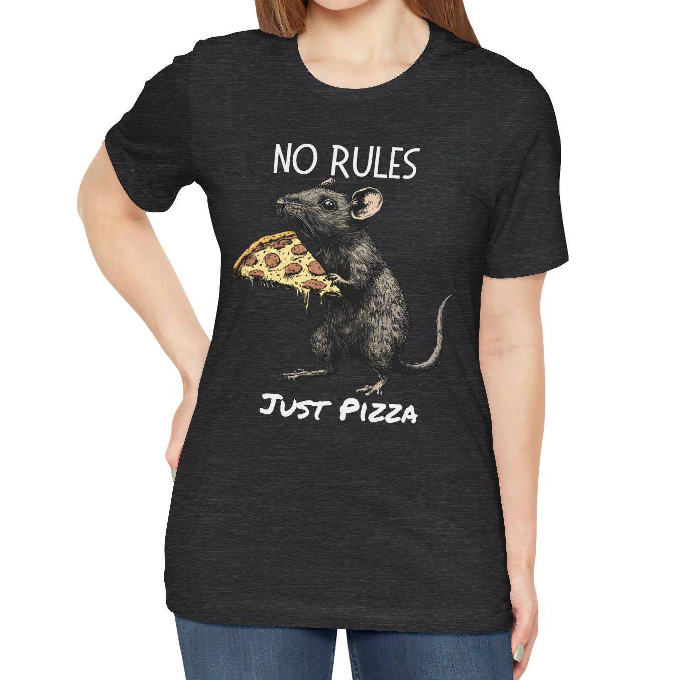 No  Rules Just Pizza Rat Pizza Shirt, Pizza Lover Rat T-shirt
