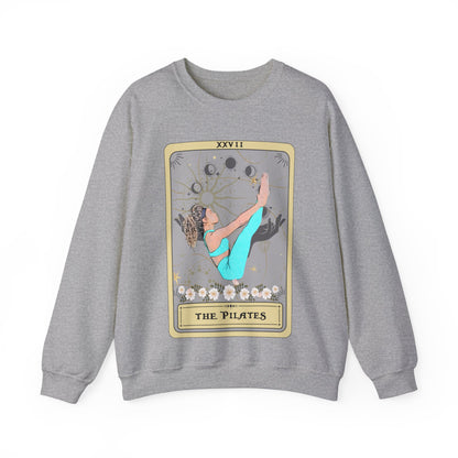 Pilates Tarot Card Sweatshirt, Pilates Pose Sweater