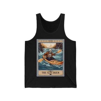 The Kayaker Tarot Card Tank Top, Kayak Shirt Kayaking Lover Gifts