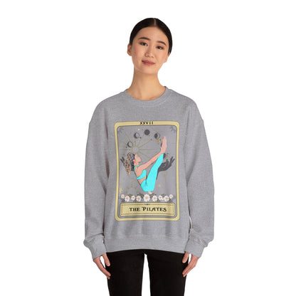 Pilates Tarot Card Sweatshirt, Pilates Pose Sweater