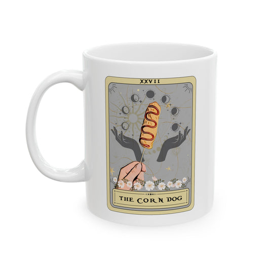 The Corn Dog Tarot Card Mug, 11oz 15oz