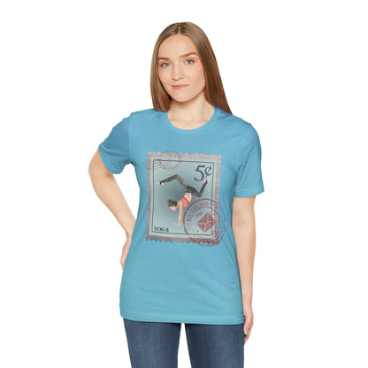 Yoga Pose T-Shirt, Yoga Post Stamp