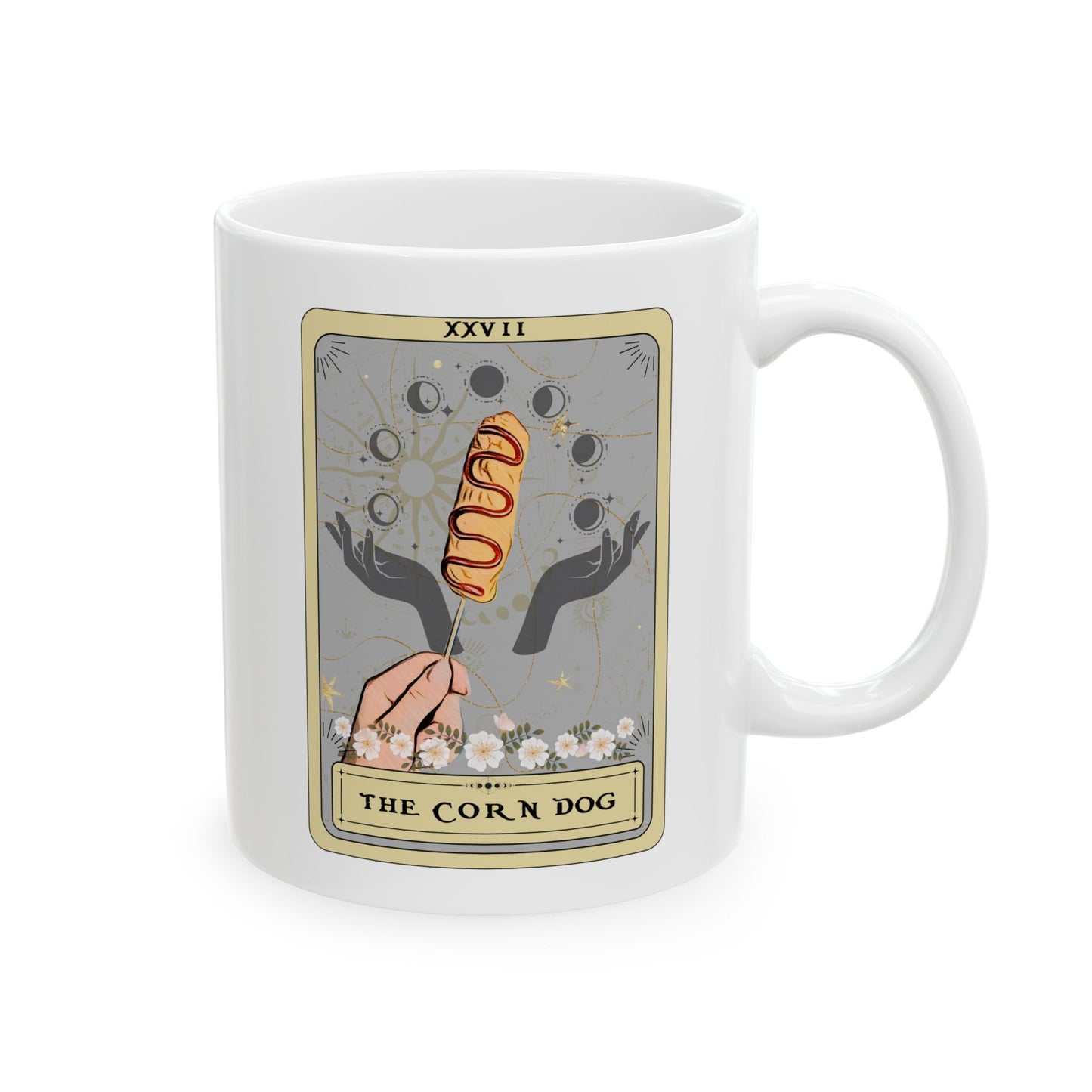 The Corn Dog Tarot Card Mug, 11oz 15oz