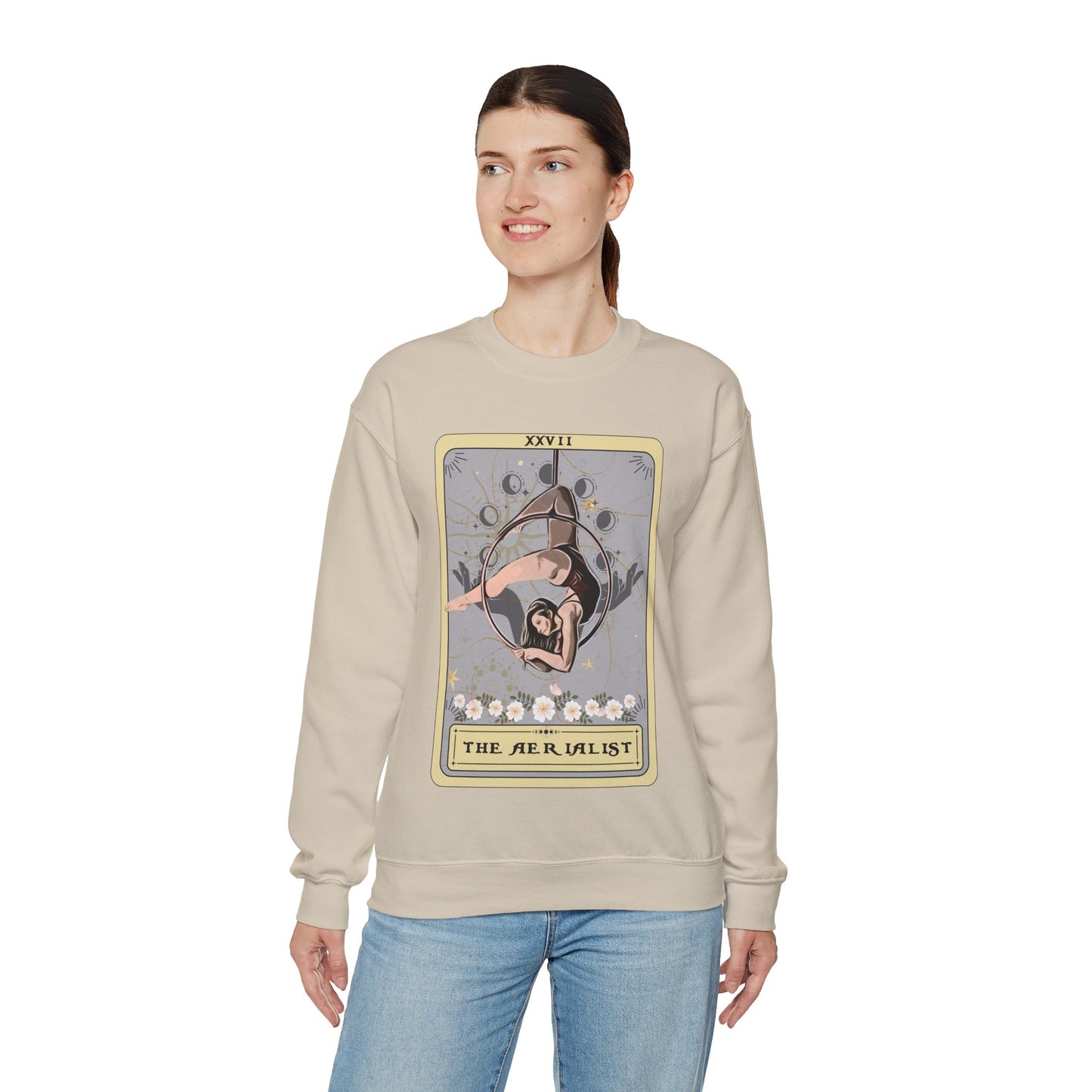 The Aerialist Tarot Card Sweatshirt, Aerial Hoop Sweater