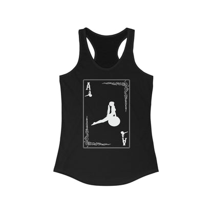 Ace of Pilates Black Poker Card Tank Top