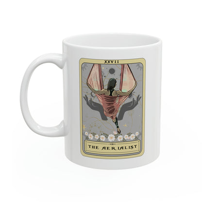 The Aerialist Tarot Card Mug, Aerial Hammock Aerialist Mug