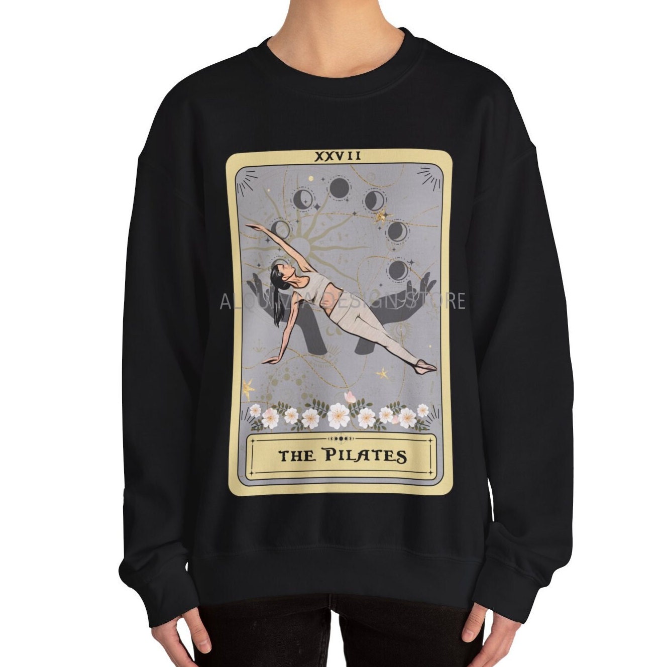 Pilates Tarot Card Sweatshirt - Perfect Gift for Pilates Lovers