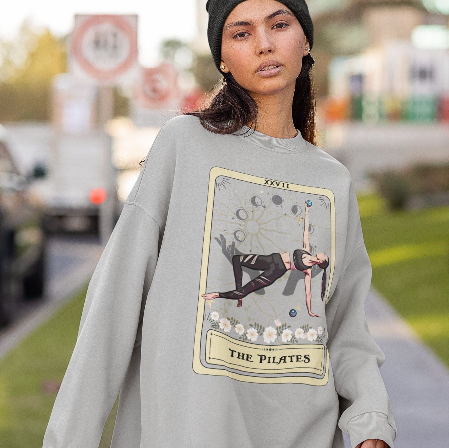 Pilates Tarot Card Sweatshirt - Perfect Gift for Pilates Lovers