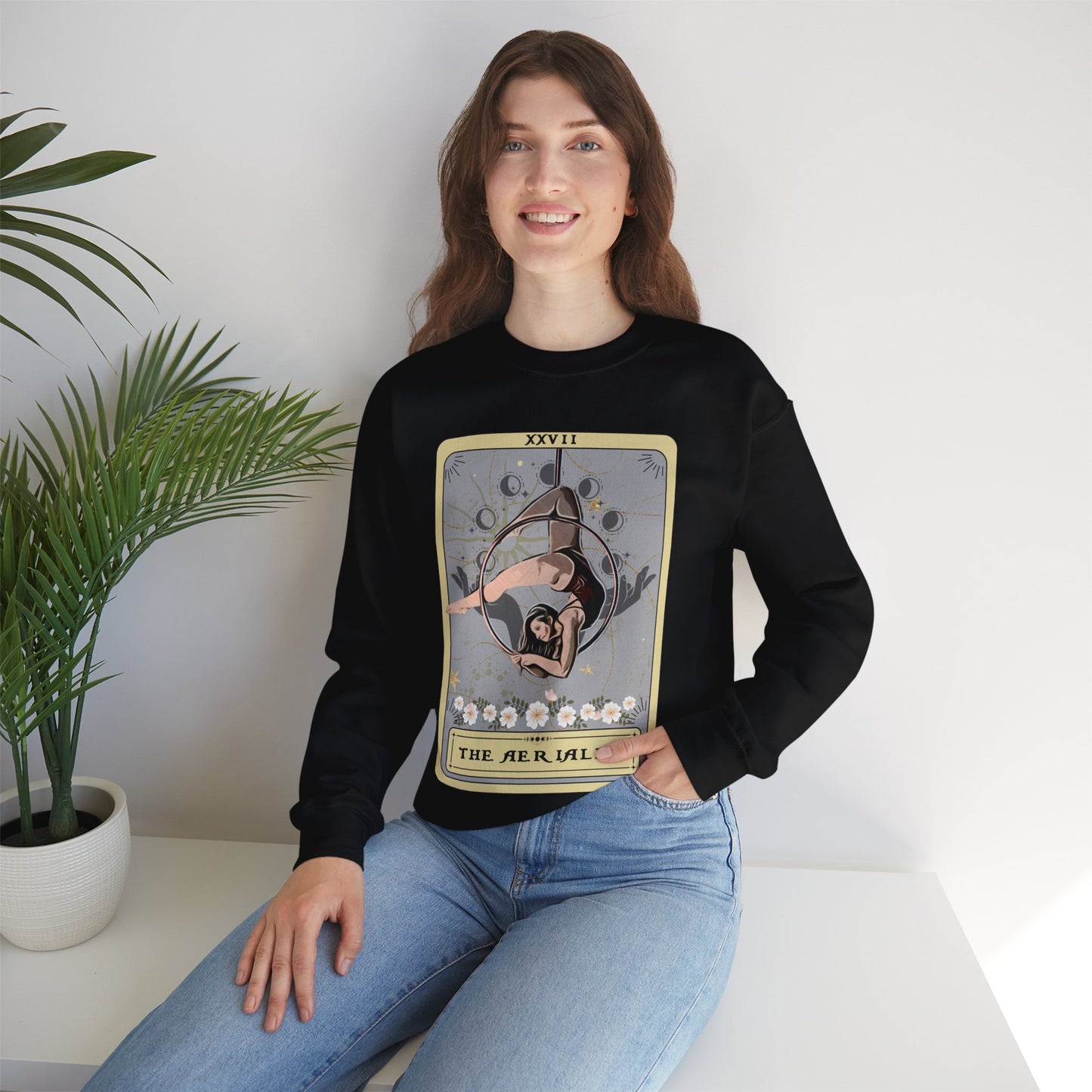 The Aerialist Tarot Card Sweatshirt, Aerial Hoop Sweater