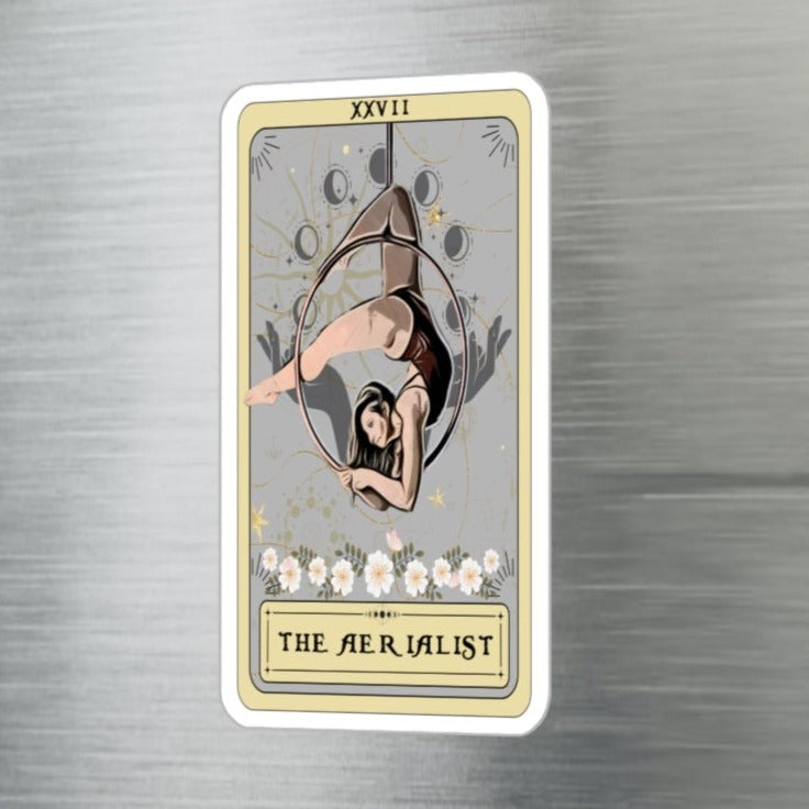 The Aerialist Hoop Tarot Card Sticker, Vinyl Sticker Waterproof UV Resistant