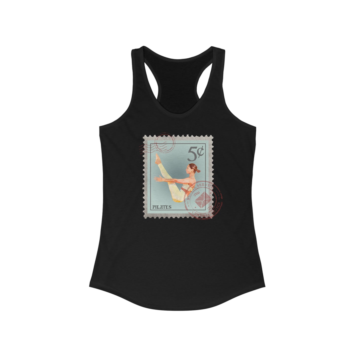 Pilates Pose Tank Top, Racerback