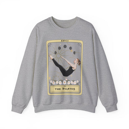 The Pilates Tarot Card Sweatshirt, Pilates Pose Crew Neck