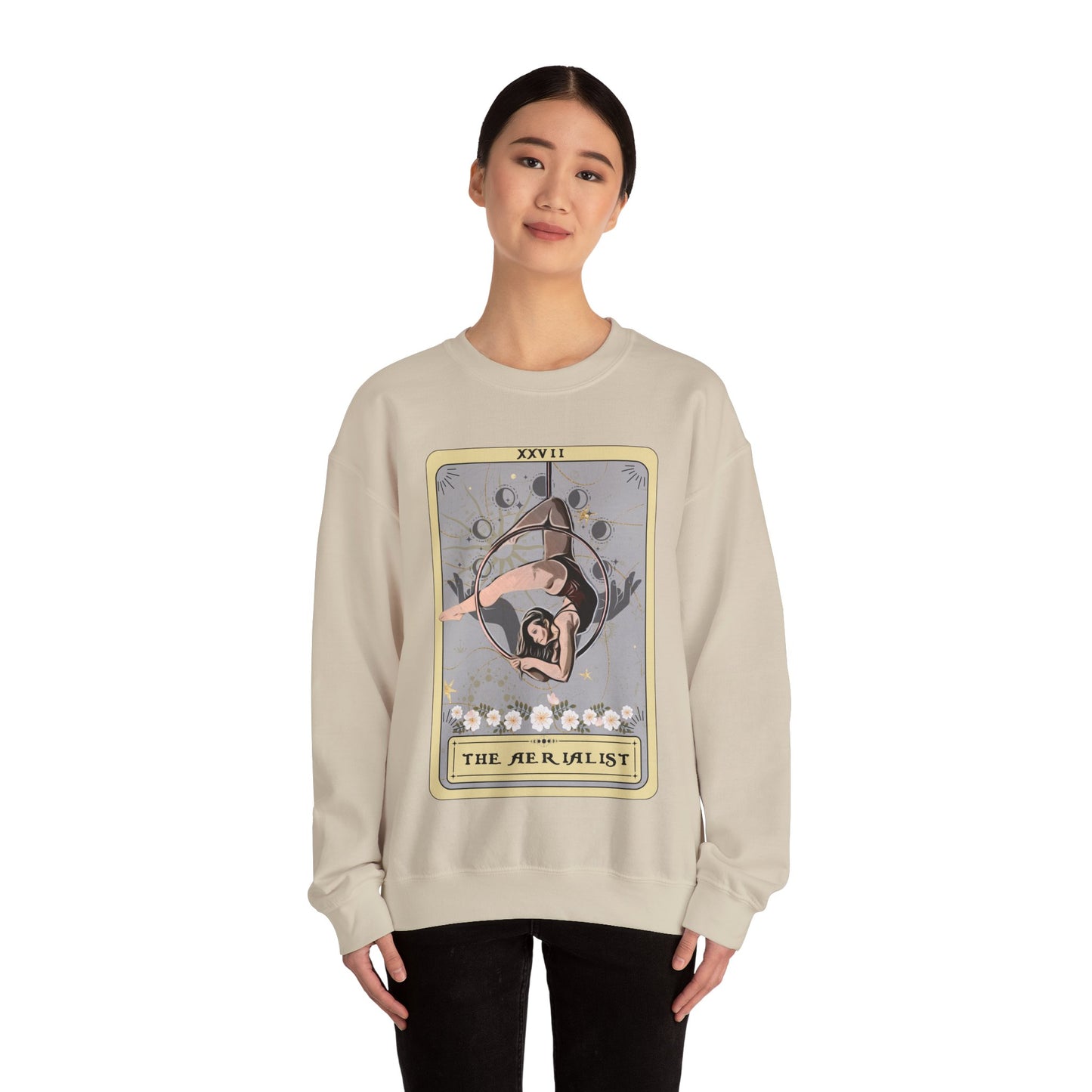 The Aerialist Tarot Card Sweatshirt, Aerial Hoop Sweater