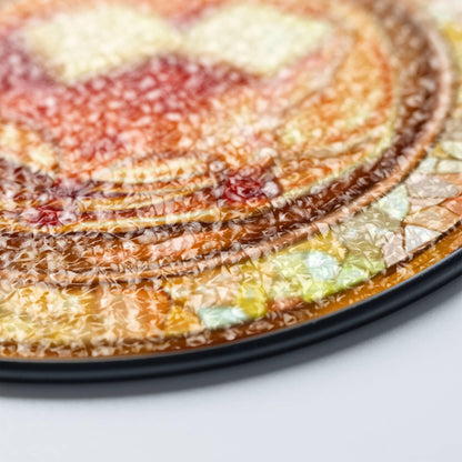 Pancake Stained Glass Pancakes SunCatcher Window Hanging Breakfast Decor