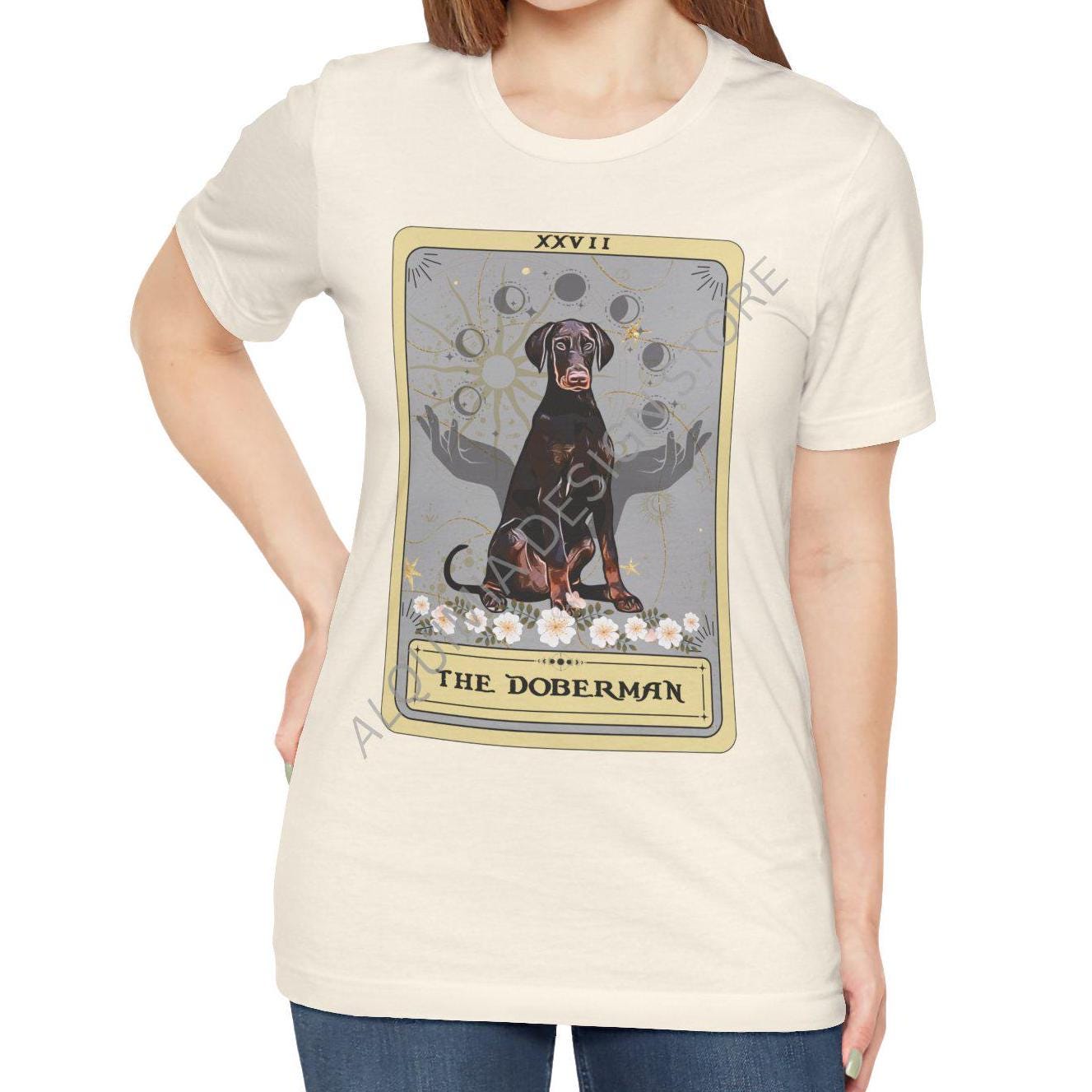 Red Doberman Tarot Card Shirt - Gifts for Doberman Owners