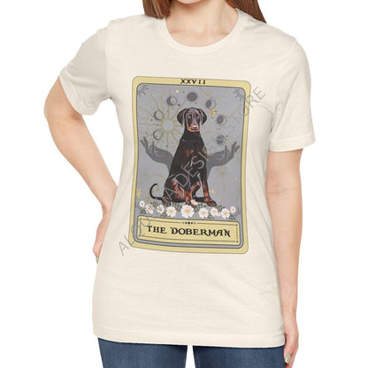 Red Doberman Tarot Card Shirt - Gifts for Doberman Owners