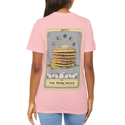 Pancakes Tarot Card Shirt - Back Print Breakfast Tee for Pancakes Lovers