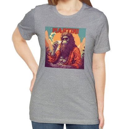 Bigfoot Martini Shirt, Bigfoot Cocktail Shirts Martini Gifts Sasquatch