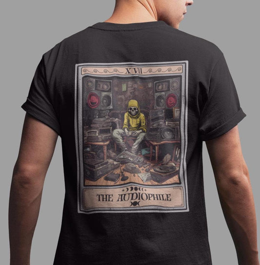 Audiophile Tarot Card Shirt - Back Print Audio Lover Gift
