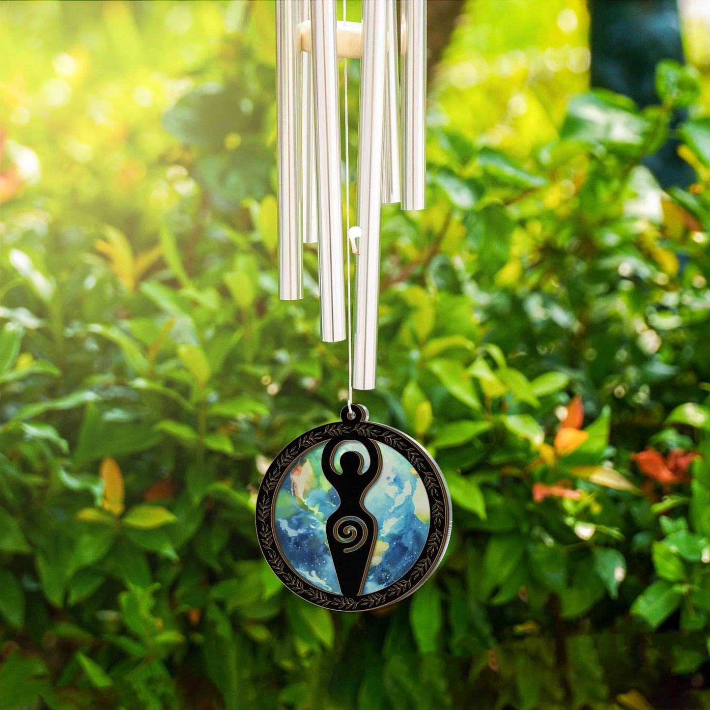 Earth Mother Goddess Wind Chime - Fertility Suncatcher Home Decor