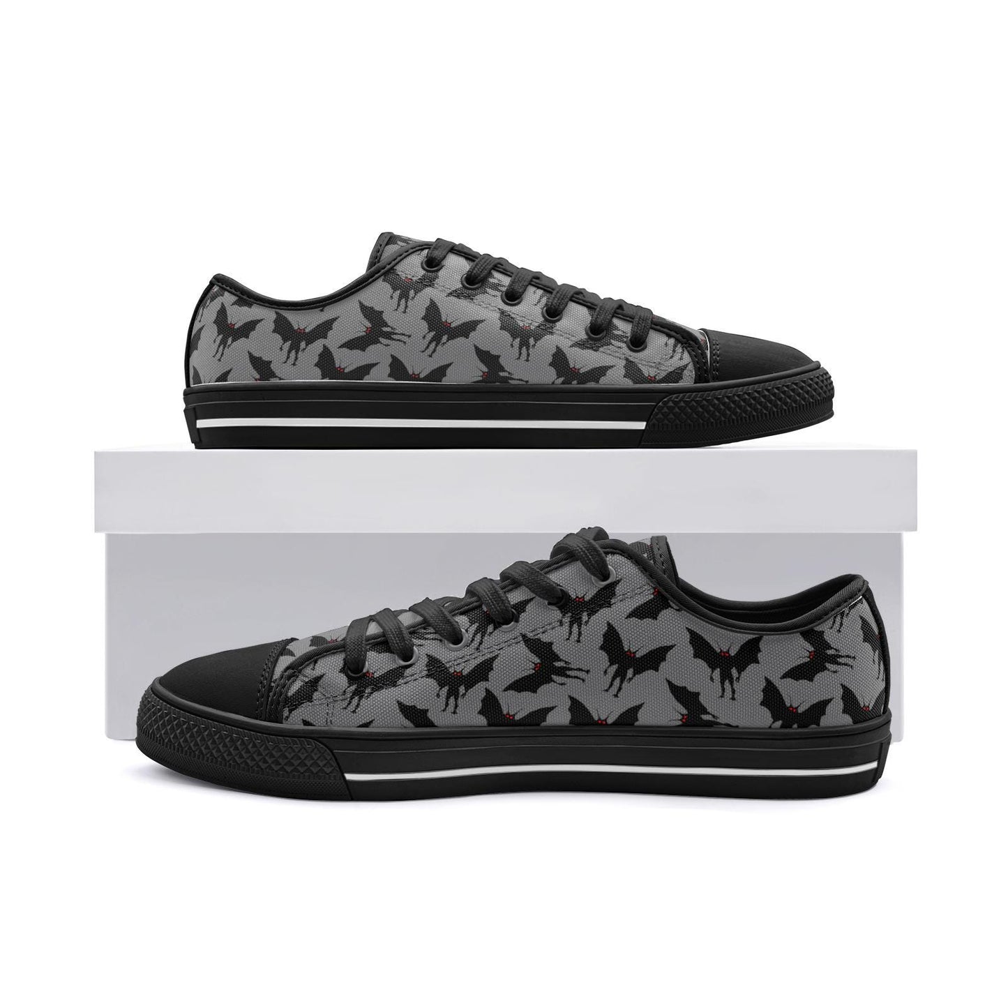 Mothman Sneakers Cryptid Unisex Low Top Canvas Shoes Moth Man