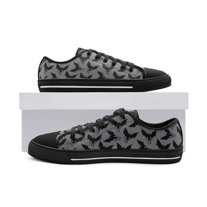 Mothman Sneakers Cryptid Unisex Low Top Canvas Shoes Moth Man