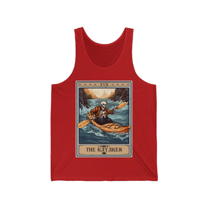 The Kayaker Tarot Card Tank Top, Kayak Shirt Kayaking Lover Gifts