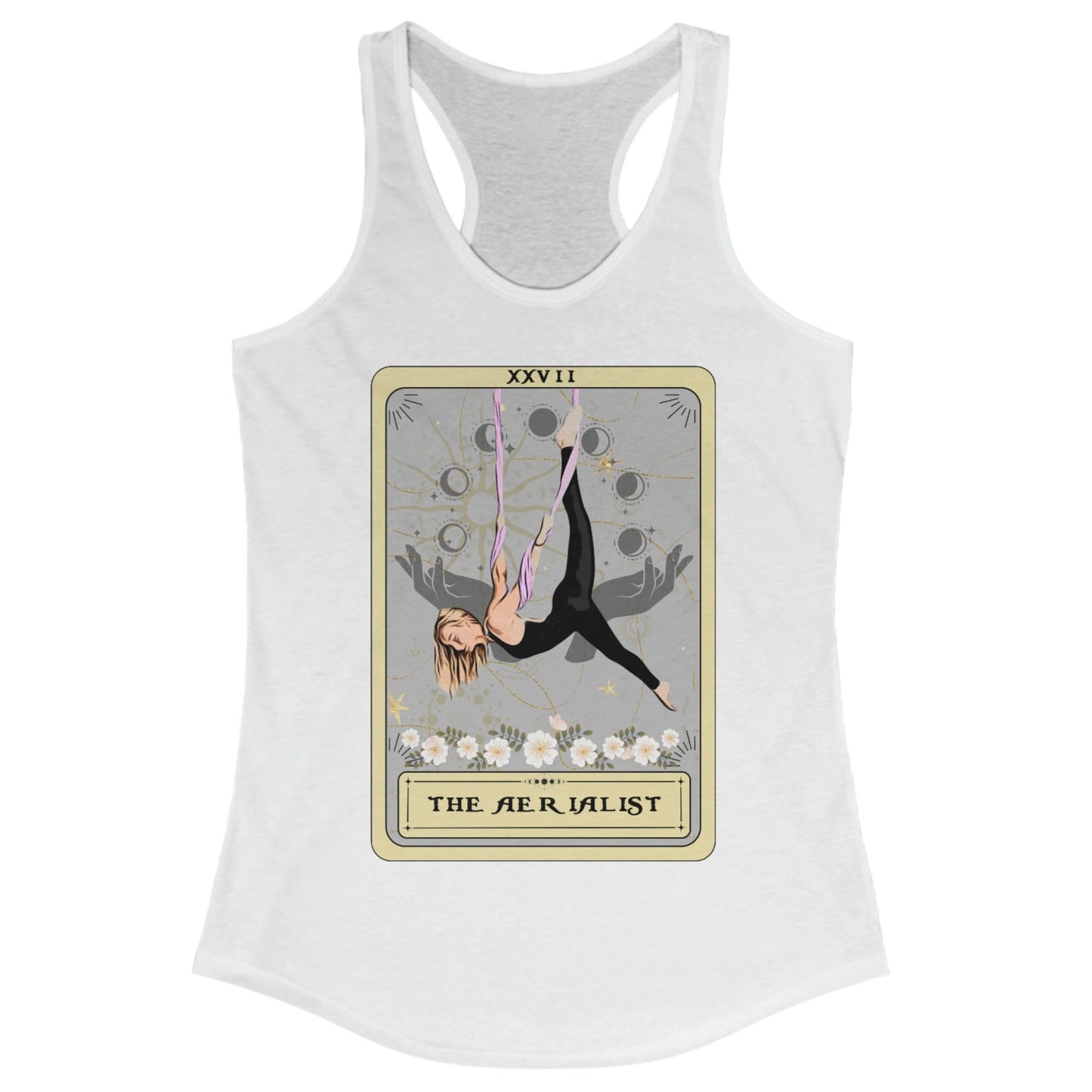 The Aerialist Tarot Card Tank Top, Aerial Silks Racerback Tank Top