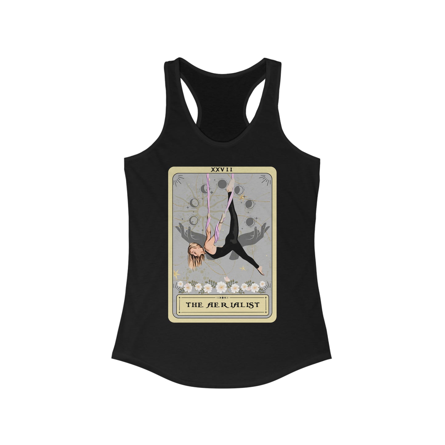 The Aerialist Tarot Card Tank Top, Aerial Silks Racerback Tank Top