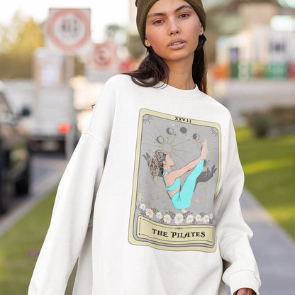 Pilates Sweatshirt, The Pilates Tarot Card Sweatshirt, Pilates Lover Gift