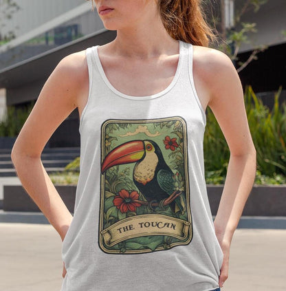 The Toucan Tarot Card Tank Top, Toucan Shirt Bird Lover Gift Birdwatching