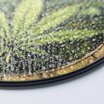 Cannabis Stained Glass Sun Catcher - Marijuana Leaf Window Decoration