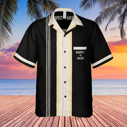 Coyote Button Up Shirt with Pocket, Coyote Respect The Locals Hawaiian Shirt Coyote Bowling Shirt