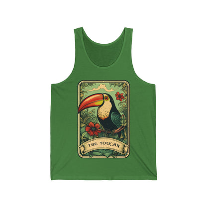 The Toucan Tarot Card Tank Top, Toucan Shirt Bird Lover Gift Birdwatching