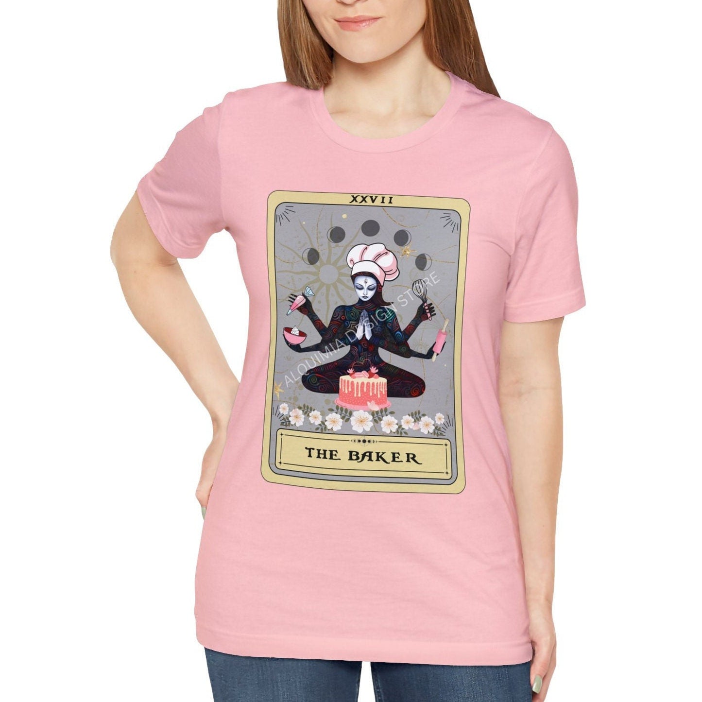 Baking Shirt, The Baker Goddess Tarot Card Shirt, Baking Lover Gifts Cake Decorator Gift Pastry Chef T-shirt