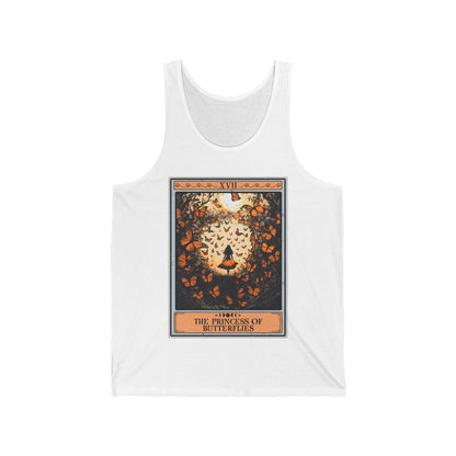 The Princess of Butterflies Tarot Card Tank Top, Monarch Butterfly Shirt