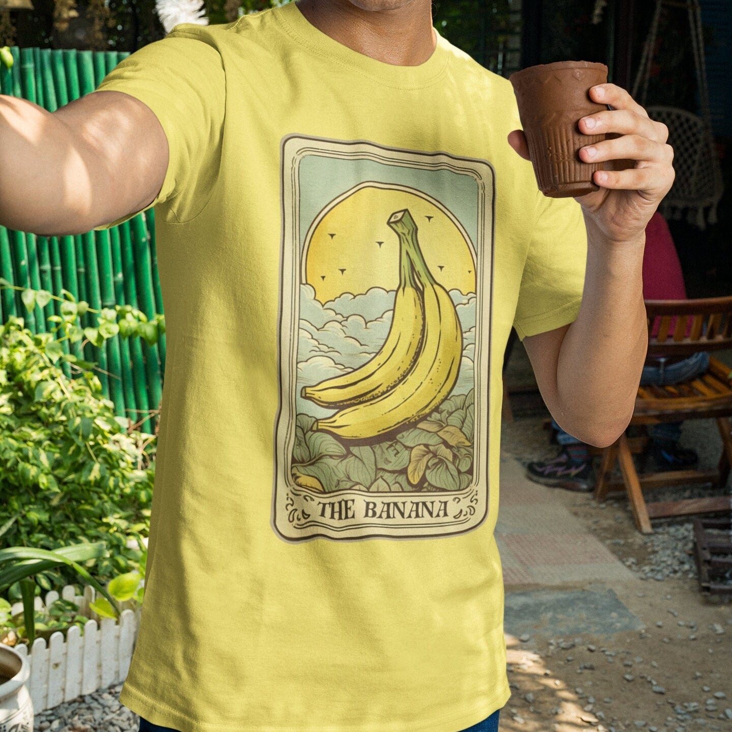 Banana Shirt, The Banana Tarot Card Shirt, Banana Lover Gifts Fruit T-shirt