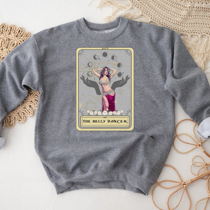 Belly Dance Tarot Card Sweatshirt - Unique Gift for Belly Dancers