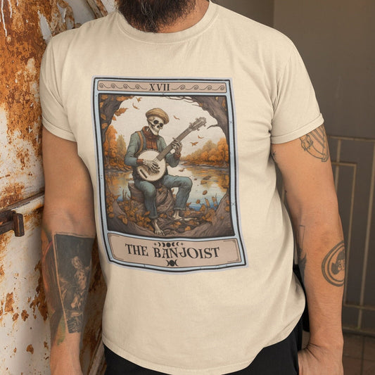 Banjo Player Shirt, The Banjoist Tarot Card Shirt Banjo Shirt Banjo Gifts for Banjoist