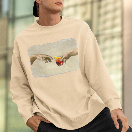 Negroni Sweatshirt - Cocktail Lover Crew Neck Sweater