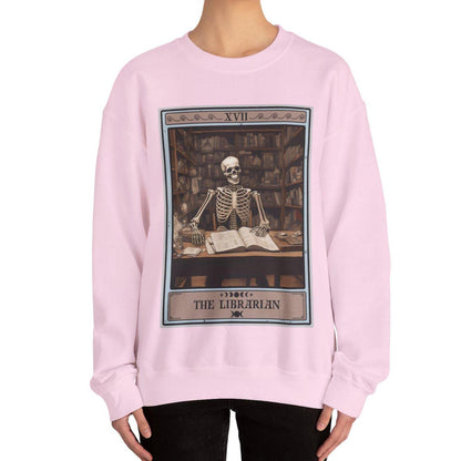 The Librarian Tarot Card Sweatshirt, Book Lover Reading Sweater