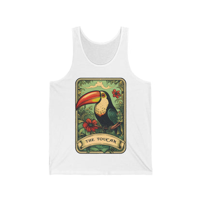 The Toucan Tarot Card Tank Top, Toucan Shirt Bird Lover Gift Birdwatching