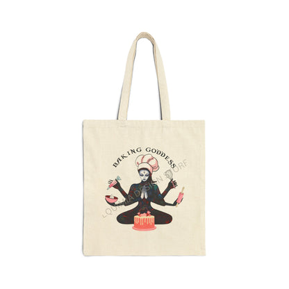 Baking Tote Bag - Baker Canvas Shopping Bag for Baking Enthusiasts