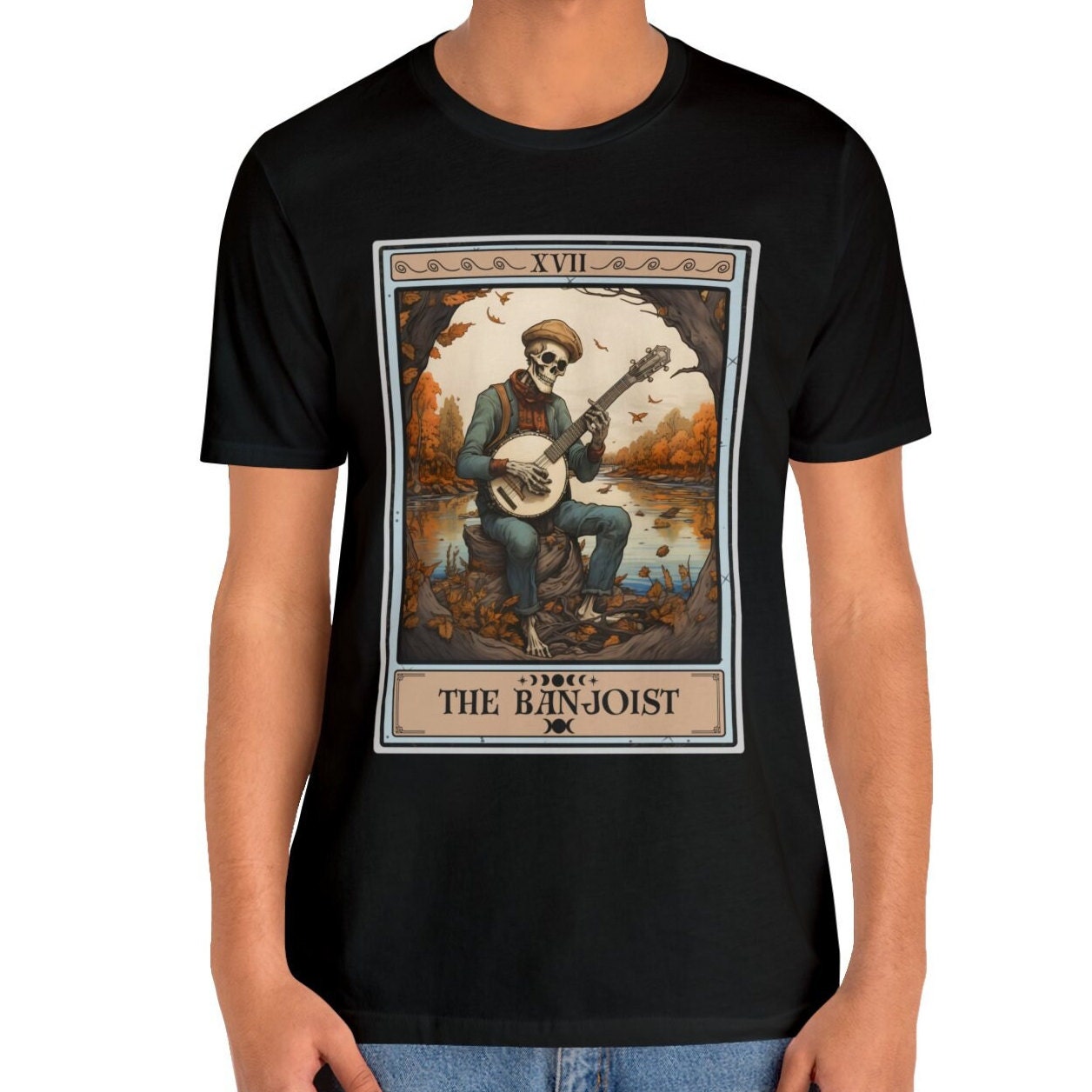 Banjo Player Shirt, The Banjoist Tarot Card Shirt Banjo Shirt Banjo Gifts for Banjoist