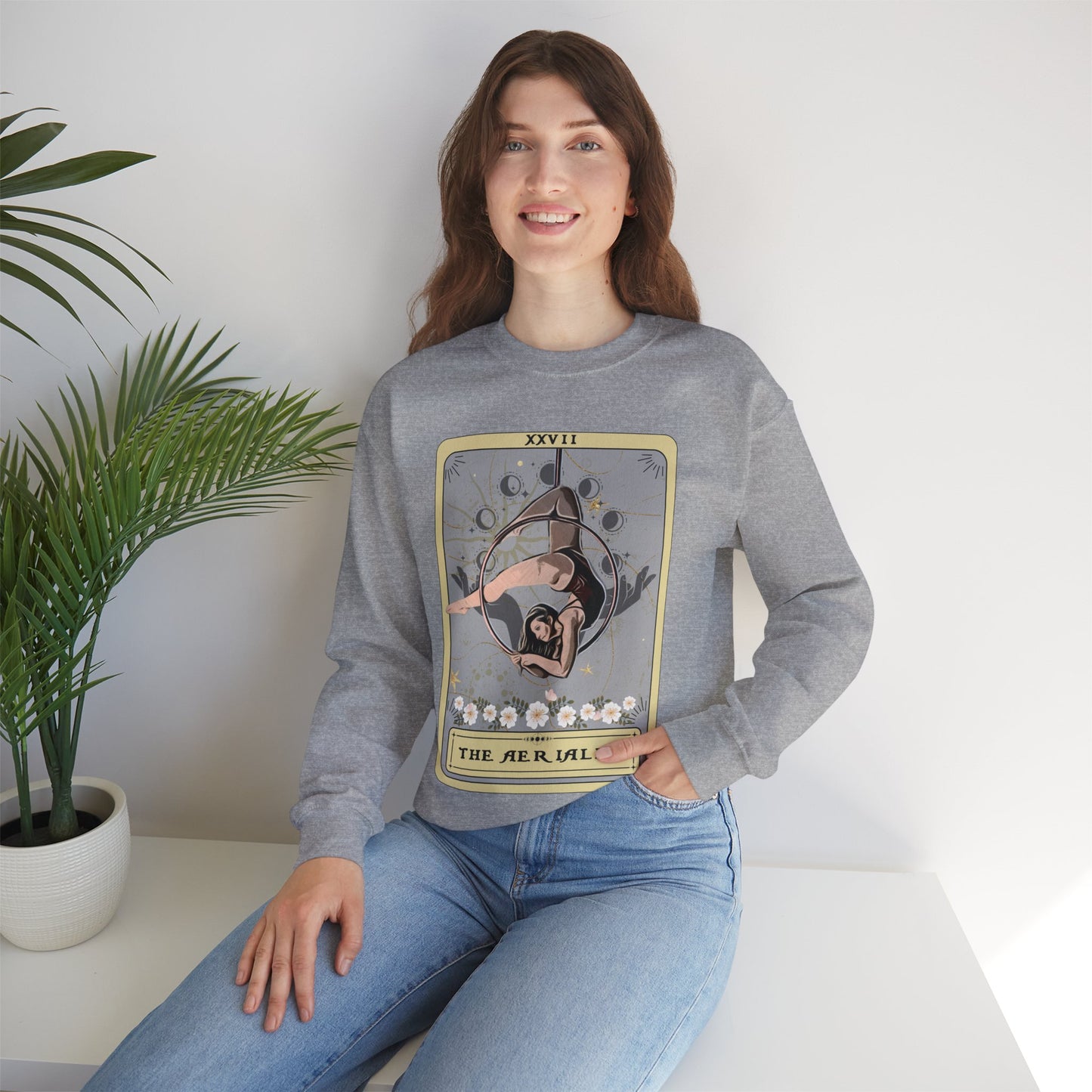 The Aerialist Tarot Card Sweatshirt, Aerial Hoop Sweater