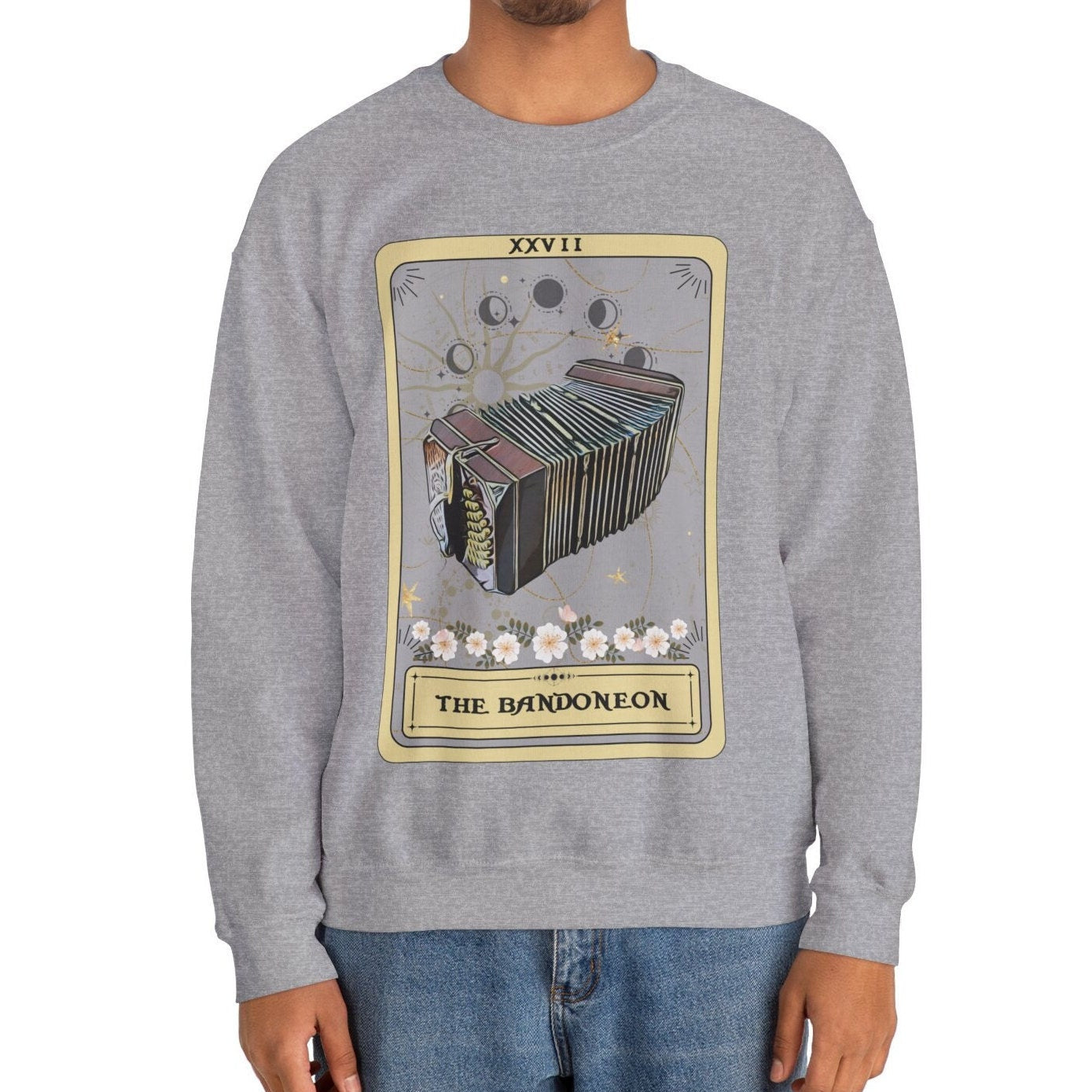 Bandoneon Tarot Card Sweatshirt - Gifts for Bandoneon Players