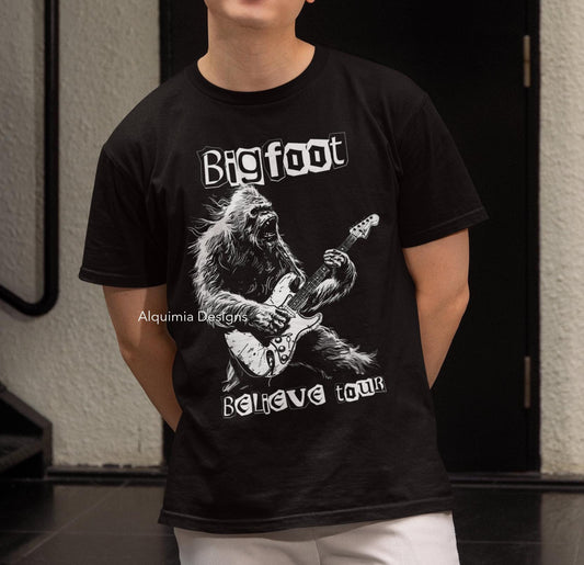 Bigfoot Believe Tour Shirt - Funny Sasquatch Cryptid Tee