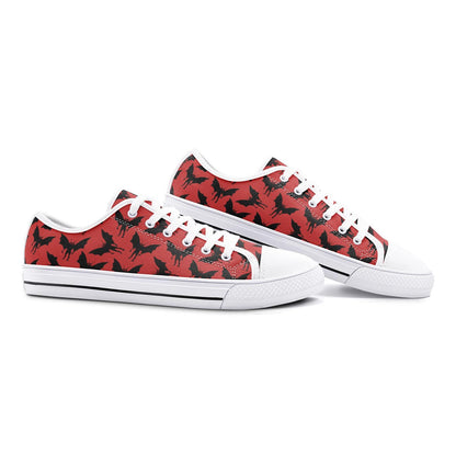 Mothman Sneakers Moth Man Red Unisex Low Top Canvas Shoes West Virginia Cryptid