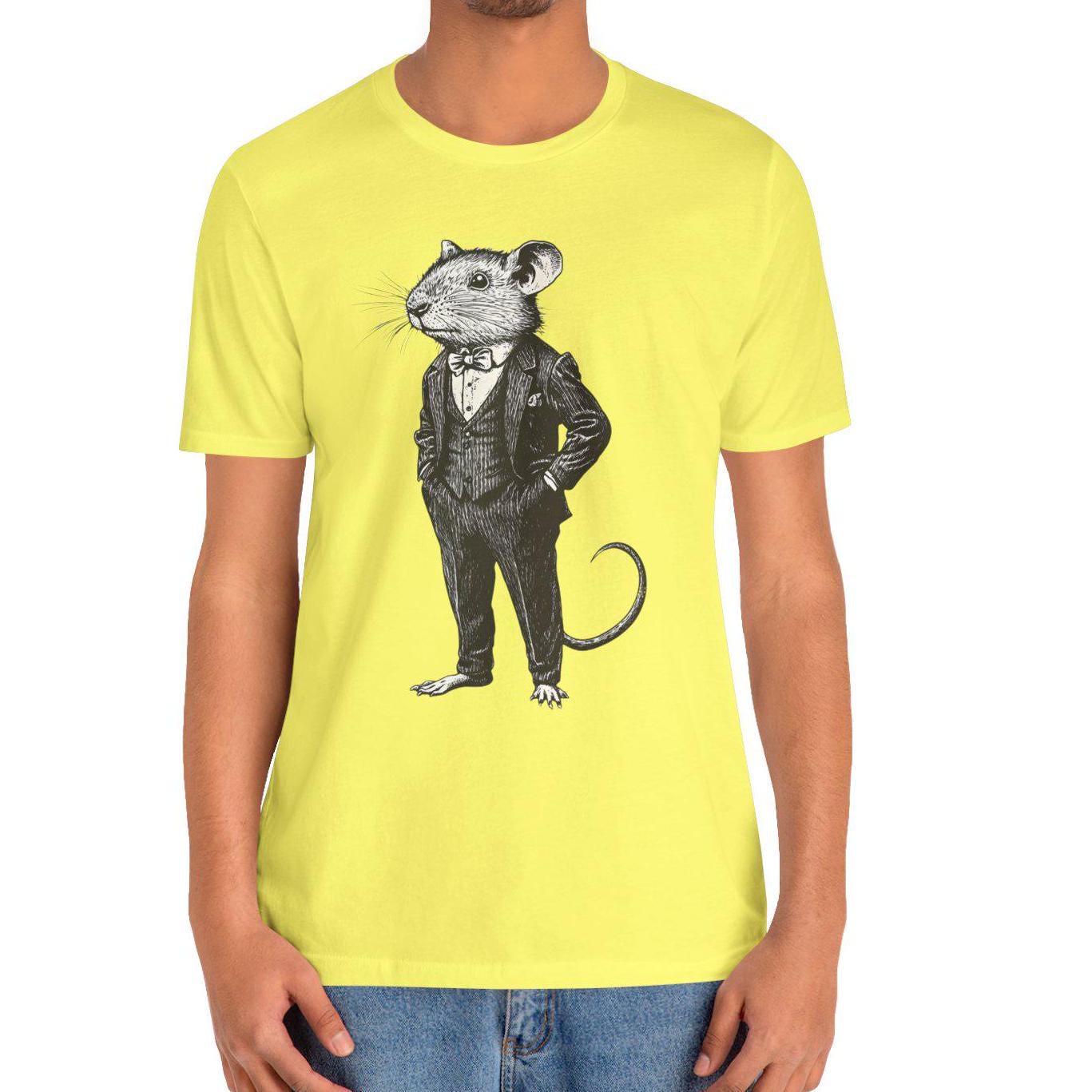 Rat T-Shirt, Rat Wearing Expensive Suit Shirt Stylish Rat