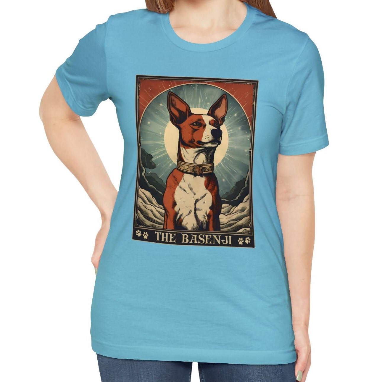 Basenji Tarot Card Shirt - Gifts for Basenji Moms and Owners